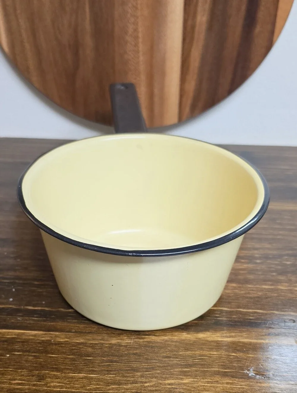 Vintage Yellow Metal Pots